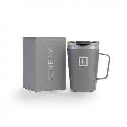 Iron Flask Grip Coffee Mug, Graphite - 12oz/350ml IRO-FGS-A030-01-AJ1US