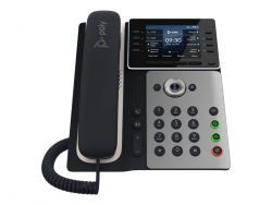 HP POLY EDGE E350 IP PHONE W/HANDSET,3.5" COLOUR SCREEN,8 LINES KEY, BLUETOOTH/WIFI 82M89AA