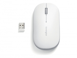 KENSINGTON SURETRACK WIRELESS AND BLUETOOTH MOUSE, DUAL CONNECT - WHITE K75353WW