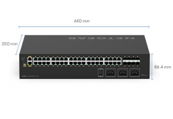 NETGEAR (GSM4248UX) AV LINE 48-PORT MANAGED SWITCH, ULTRA90 POE++(40), 880W, SFP(8), LIFE GSM4248UX-100AJS