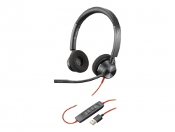 HP POLY BLACKWIRE 3325 MS , STEREO CORDED HEADSET USB-A 76J21AA
