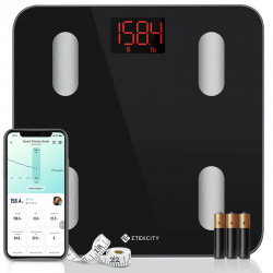 Etekcity Smart WiFi Scale for Body Weight - Black EKESF14