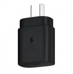 SAMSUNG AC POWER ADAPTOR - 25W, USB-C, NO CABLE (BLACK) EP-T2510NBEGAU