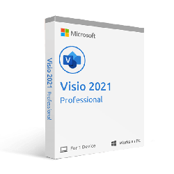 MICROSOFT VISIO PROFESSIONAL 2021 - RETAIL BOX D87-07619