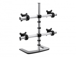 ATDEC QUAD MONITOR DESK STAND, UP TO 32" & 12KG, VESA 75x75, 100x100, 10 YR WTY VFS-Q