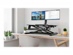 KENSINGTON DUAL MONITOR DESK MOUNT, SLIM, UP TO 27" & 8KG, VESA 75x75, 100x100 - BLACK K55513WW