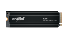 CRUCIAL T705 2TB + HEATSINK, M.2 INTERNAL NVMe PCIe5 NVMe SSD, 14500R/12700W MB/s, 5YR WTY CT2000T705SSD5