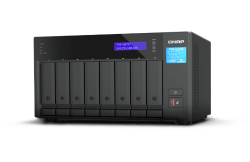 QNAP 8-BAY NAS (NO DISK) INTEL 12-CORE, 32GB, 2.5GbE(2), TBOLT (2) 3YR WTY TVS-H874T-I7-32G