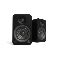 Kanto YU4 140W Powered Bookshelf Speakers with Bluetooth and Phono Preamp - Pair, Matte Black KO-YU4MB-I