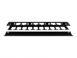 STARTECH 1U 19" FINGER DUCT RACK CABLE MANAGER W/ COVER CMDUCT1UX