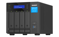 QNAP 4-BAY NAS (NO DISK) INTEL 2-CORE 3.7GHz, 8GB, 2.5GbE(2), M.2(2), PCIe, TWR, 3YR WTY TVS-H474-PT-8G