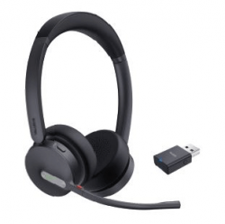 YEALINK HYBRID WIRELESS (WH64)MS STEREO BLUETOOTH/DECT HEADSET +WDD60 DECT DONGLE, NO BASE WH64-HYBRID-DUAL-TEAMS