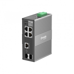 TP-LINK OMADA 6-PRT INDUS MANAGED GIGABIT SWITCH, GbE (4), SFP COMBO(1), SFP(1), 5YR IES206G