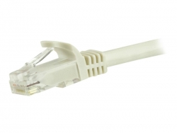 STARTECH CAT6 ETHERNET CABLE 3M WHITE 650MHZ 100W SNAGLESS PATCH CORD LTW N6PATC3MWH
