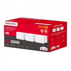 TP-LINK MERCUSYS HALO AX3000 MESH WI-FI 6 DUAL-BAND SYSTEM, 2.5G(1), GbE(2), 3-PACK, 2YR HALO-H85X-3PK