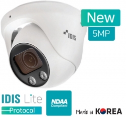 IDIS LITE 5MP OUTDOOR TURRET, 2.7-13.5MM MZ, IR, IP67, IK10, NDAA, 3YR DC-D2531WER
