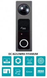 IDIS DIRECTIP 2MP OUTDOOR FISHEYE INTERCOM, IR, MIC/SPK, IP66, IK10, NDAA, UP TO 5YR DC-I6212WRX-TITANIUM