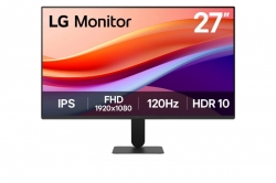LG 27" (16:9) FHD IPS, HDMI, D-SUB, 120Hz, TILT, SLIM BEZEL, VESA, 3YR 27U411A-B