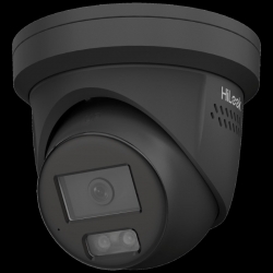 HIKVISION HILOOK T289H-MU-SL 8MP TURRET, BLACK, BLUE /RED, FIXED 2.8MM, IR 30M, MIC, 3YR IPC-T289H-MU-SL-BLK