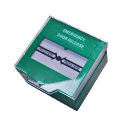 SECOR RESETTABLE EMERGENCY DOOR RELEASE GREEN WITH COVER 1YR DWS200GN-A