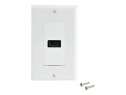 STARTECH SINGLE OUTLET FEMALE HDMI WALL PLATE, WHITE HDMIPLATE