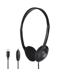 Shintaro USB-C Lightweight Headset w/ Inline Microphone, Adjustable Headband and In-line Volume Control, Ideal for Phones, PCs, Tablets SH-106M-C