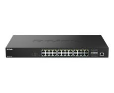 D-Link DMS-1250-28P, 28-Port Multi-Gigabit Smart Managed PoE++ Switch with 24 (2.5G) 90W PoE++ and 2 (10G) SFP+ Ports DMS-1250-28P