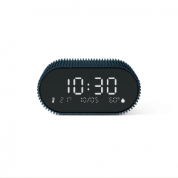 Lexon Ray Clock Lcd Alarm Clock With Temperature / Humidity Display - Blue LD-LR155OB3