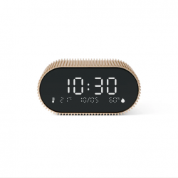 Lexon Ray Clock Lcd Alarm Clock With Temperature / Humidity Display - Gold LD-LR155VG3