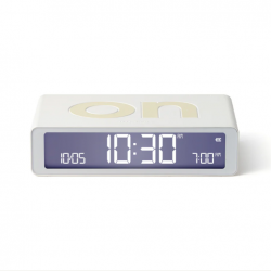 Lexon Flip Classic Reversible Alarm Clock - White LD-LR157W9