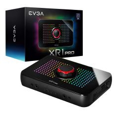 EVGA XR1 Pro Capture Card, 1440p/4K HDR Capture/Pass Through, Certified for OBS, USB 3.1, ARGB, Audio Mixer 144-U1-CB21-LR