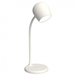 Kreafunk Ellie Lamp W/ Qi Charger And Bluetooth Speaker - White KFEW01