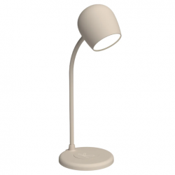 Kreafunk Ellie Lamp W/ Qi Charger And Bluetooth Speaker - Ivory Sand KFEW09