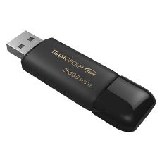 Team Group C175 USB 3.2 G1 Flash Drive 256GB, Read (Max) 100MB/s Black TC1753256GB01 TC1753256GB01