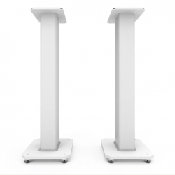 Kanto SX30W 30" Tall Fillable Speaker Stands with Isolation Feet - Pair, White KO-SX30W
