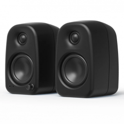 Kanto UKI 100W Desktop Speakers with Bluetooth, USB-C, Headphone out, Onyx (Matte Black), Pair KO-UKIDMBO-I