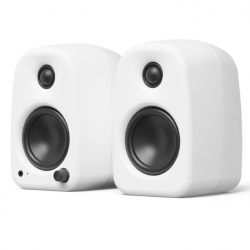 Kanto UKI 100W Desktop Speakers with Bluetooth, USB-C, Headphone out, Chalk (Matte White), Pair KO-UKIDMWC-I