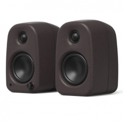 Kanto UKI 100W Desktop Speakers with Bluetooth, USB-C, Headphone out, Pumice (Speckled Brown), Pair KO-UKIDSBB-I