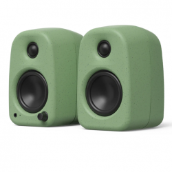 Kanto UKI 100W Desktop Speakers with Bluetooth, USB-C, Headphone out, Sage (Matte Green), Pair KO-UKIDSBN-I