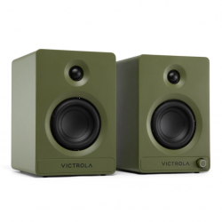 Victrola Tempo Bookshelf Speakers - Green VPS-400-GRN-INT