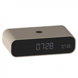 Kreafunk Wakie Alarm Clock Qi Charger + Bluetooth - Ivory Sand KFKE199