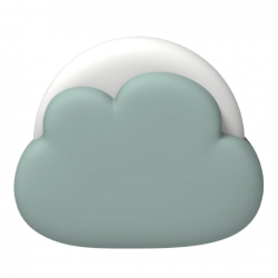 Kreafunk Kids Cloudy Lamp - Dusty Green KFKZH08