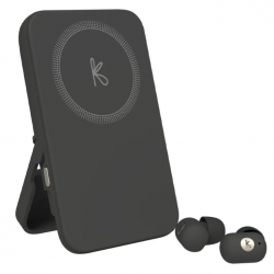 Kreafunk Tocharge Go Powerbank + Earbuds - Black KFTE82