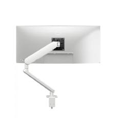 Atdec Ora High-Performance Monitor Arm F-Clamp - Up to 34" screens flat or curved 2-8kg, White AW-ORA-F-W