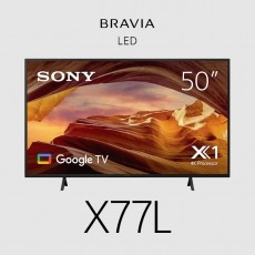 Sony Bravia X77L TV 50" Entry 4K (3840 x 2160), 450-cd/m2 Brightness, HDR10, HLG, Android TV, Google TV, 3 Year Onsite FWD50X77L