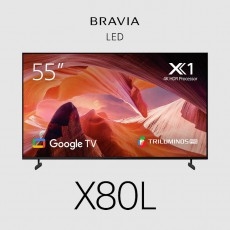Sony Bravia X80L TV 55" Entry 4K (3840 x 2160), 17/7, 450-cd/m2, HDR10, HLG, Dolby Vision, Motionflow XR, TRILUMINOS PRO, Android TV, Google TV FWD55X80L