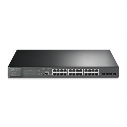 Tplink TP-LINK OMADA 28-PORT MANAGED GIGABIT L2+ SWITCH, POE+(24), SFP(4), 5YR SG3428MP