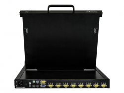 STARTECH 8 PORT 1U VGA KVM CONSOLE, 17" LCD, USB, RACKMOUNT, 2YR RKCONS1708K