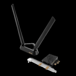 ASUS BE9400 PCIe WIRELESS ADAPTER, TRIBAND, WIFI 7 , BT5.4, EXT ANT(2), 3YR WTY PCE-BE92BT
