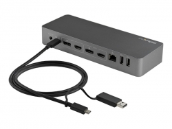 STARTECH 0.9M HYBRID USB-C TO USB-C CABLE W/ USB 3.0-A ADAPTER, SUPPORTS 100W PD, 2YR USBCCADP
